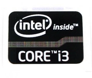 50PCS Intel Core i3 Black Sticker Case Badge Genuine USA Lot Wholesale OEM - Picture 1 of 1