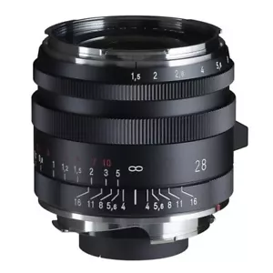 Voigtlander VM-Mount 28mm F1.5 Type I NOKTON Vintage Line Aspher Black BRAND NEW - Picture 1 of 4