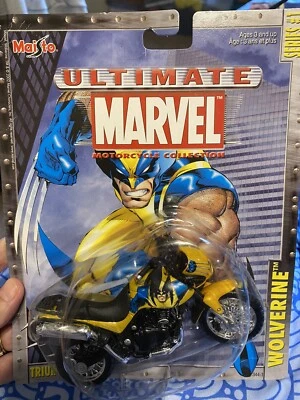 Maisto Ultimate Marvel Motorcycle Collection Wolverine Series #1 Triumph Tiger - Image 1 of 4