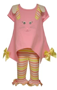 Bonnie Jean Youth Girls Easter Bunny 2pcs set outfit size 5 NWT - Picture 1 of 3