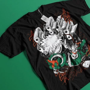 Katsuki Bakugo T-Shirt Manga My Hero Academia Anime Geschenk Tshirt Tee alle Größen - Bild 1 von 5
