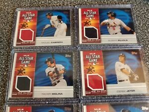 2010 TOPPS UPDATE ALL-STAR GAME STITCHES JERSEY COMPLETE SET OF 76 EVENT WORN 
