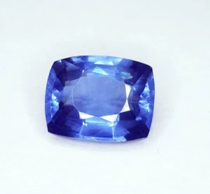 9.87 Ct Natural Blue Sapphire Loose Certified Gemstone Cushion Shape Transparent - Picture 1 of 10