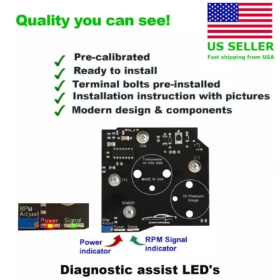 1982-89 Camaro V8 Tachometer Circuit Board Replacement, Pre-Calibrated Direct Fi - Image 1 of 2