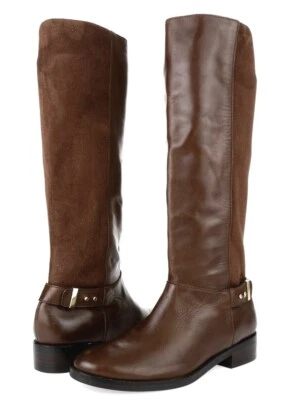 Mujer COLE HAAN ADLER 218116 Marrón Cuero Botas Altas Talla 7,5 B Foto 1 de 4
