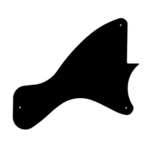 USA CUSTOM PICKGUARD para Gibson® 2019-presente LES PAUL® JUNIOR 3Ply PG BLACK BWB - Imagen 1 de 1