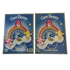 Deadstock 1982 Care Bears Coloring Book Lot (2 )Mint Condition deadmint - Picture 1 of 6