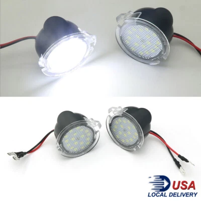 Luces LED de charco de espejo lateral lámpara blanca para Ford Edge Fusion Explorer Mustang Foto 1 de 4