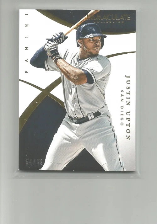 2015 IMMACULATE COLLECTION #75 JUSTIN UPTON  64/99 - Image 1 of 2