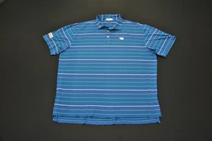 Fabric Snags Peter Millar Scotty Cameron Golf Polo Shirt XXL Blue 7425VT - Picture 1 of 6