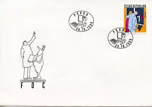 CZECH REPUBLIC 1999 Funny Drawings FDC3342 - Picture 1 of 1