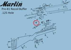 3x Marlin Recoil Buffer For 60, 70, 70P, 795, 75, 99 .22 Soft TPU Pre-81 .125 - Picture 1 of 2