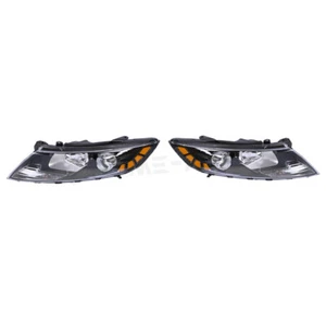 For 2011-2013 Kia Optima Black Halogen Headlights Assembly Pair Left+Right - Picture 1 of 9