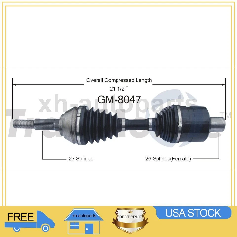 Se adapta a Chevrolet Blazer 1997~2005 1X eje delantero derecho TrakMotive CV eje Foto 1 de 1