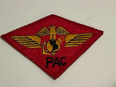 Authentic WWII USMC Aviation Shoulder Patch PAC Pacific Marine Corps - Image 1 of 4
