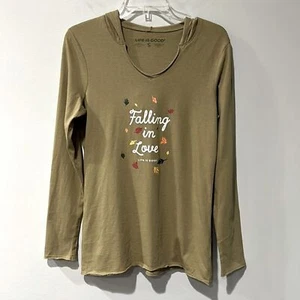 Sudadera con capucha Life is Good Falling in Love talla pequeña nueva sin etiquetas - Imagen 1 de 6