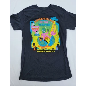 Something in the Water Festival 2023 T-Shirt Black Tee Fits Like XLarge - Picture 1 of 5