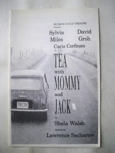TEA WITH MOMMY AND JACK Playbill SYLVIA MILES / DAVID GROH Jack Kerouac NYC 1988 - Picture 1 of 2