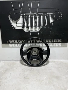 03-06 Jeep TJ Wrangler Rubber Soft Feel Steering Wheel w/ Shroud OEM QH 5JJ - Picture 1 of 7