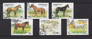 Aserbaidschan 1993 Pferde Scott #356-361 CTO postfrisch NH Set mit 6 Briefmarken - Set 2 - Bild 1 von 3
