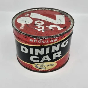 Unopened Dining Car Coffee With Turn Key. 1940s Coffee NOS Vintage Canned Goods - Picture 1 of 7