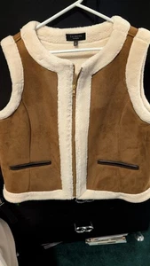 Talbot's Faux Sterling Vest, Size 1x - Picture 1 of 6
