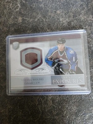 2006-07 Be A Player First Exposure Jersey Wojtek Wolski Card# FE-WW - Image 1 of 2