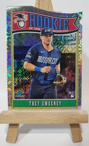 2025 Bowman Chrome Trey Sweeney ROY Favorites Mojo Refractor Parallel ROY-12 - Bild 1 von 8
