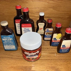 VTG McCormick Glass Bottle Advertising Packaging Wylers Crescent Durkee - Picture 1 of 7