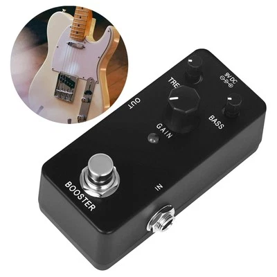 MARKENLOS Effektpedal für E-Gitarre mit Einstellknopf, High-GAIN-Booster-Pedal