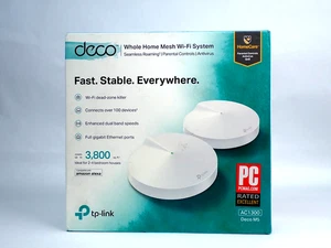 TP-Link Deco M5 AC1300 Whole Home Mesh Wi-Fi System Wireless Access Point 2 Pack - Picture 1 of 4