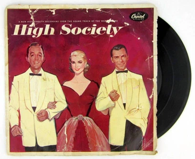 High Society 7" Vinyl Record 45RPM Bing Crosby Louis Armstrong G Kelly 1956 RARE - Image 1 of 4
