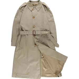 Aquascutum AQUA5 Trench Coat Balmacaan Beige Cotton-Polyester Made in Canada - Picture 1 of 19