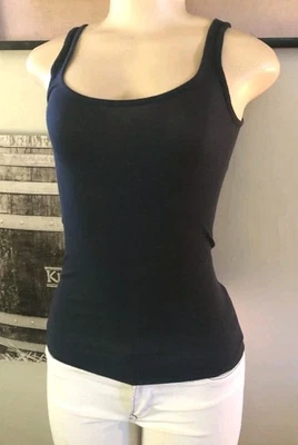 Vince женщин без рукавов пуловер Майка размер XS PIMA хлопок/модальный серый - Изображение 1 из 4