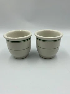 Vintage Sterling verglaste China. Restaurantware. Tee/Puddingbecher 2er Set. - Bild 1 von 3