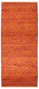 Hand Knotted Area Rug 2'7" x 6'2" Traditional Wool Carpet - Picture 1 of 9