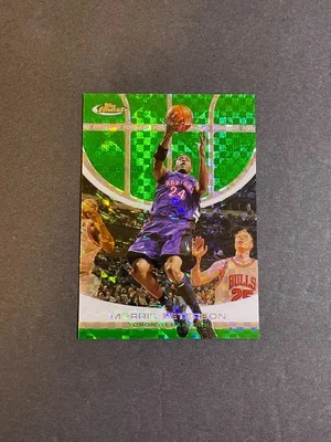 2005-06 Topps Finest Morris Peterson Green X-Fractor  #/69 Card #20 - Image 1 of 2