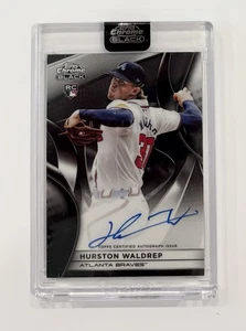 2025 Topps Chrome Black Hurston Waldrep Auto RC Rookie #CBA-HW Braves Autograph - Picture 1 of 1