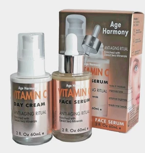 Spa Kosmetik Tagescreme & Serum Duo ~ Vitamin C angereichert mit Mineralien aus dem Toten Meer Neu in OVP - Bild 1 von 8