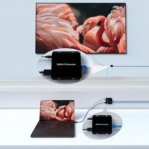 300M IP Extender HD 1080P HD Multimedia Interface Over CAT5e/6/7 Direct 1 To FY - Afbeelding 1 van 30