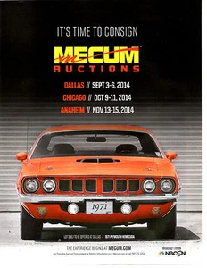 1971 PLYMOUTH HEMI CUDA ~ GREAT AUCTION AD - Picture 1 of 1
