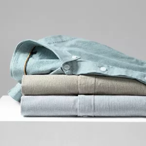 Herren Gestreiftes Langarmhemd Kopf Regular Fit Denim Baumwolle Freizeit - Bild 1 von 11