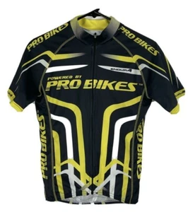 Endura Radtrikot Oberteil Gr. XS schwarz/gelb "Powered By Pro Bikes" Reißverschluss - Bild 1 von 9