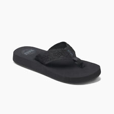 Reef Women's Sandy Flip Flop Sandals - Black/Black NWT