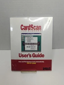 Vintage CardScan SE For Visioneer User Manual Win3.1 (BRAND NEW IN FACTORY FILM) - Imagen 1 de 4