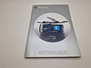 Nowy stary zapas angielski telefon komórkowy Motorola V3 instrukcja obsługi 3WYSYŁKA W WIELKIEJ BRYTANII - Zdjęcie 1 z 4