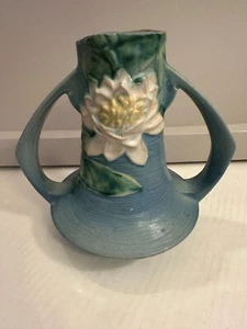 Molde excepcional Roseville Pottery Water Lily 80-10 9"x9"x7" LEER - Imagen 1 de 16