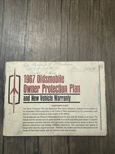 Vintage 1967 Oldsmobile Owner's Protection Plan - Bild 1 von 1