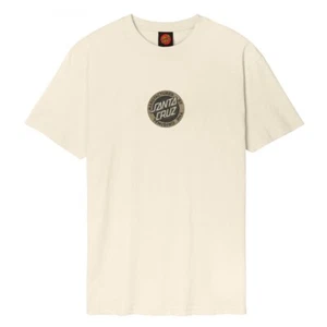 SANTA CRUZ - Tallada MFG Camiseta Frontal Monopatín Camiseta - GRANDE - Hueso - Imagen 1 de 3