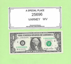 ZIP CODE '25696' .. VARNEY, WEST VIRGINIA ... 2006 $1 C 000 25696 B ... 25696 - Picture 1 of 1
